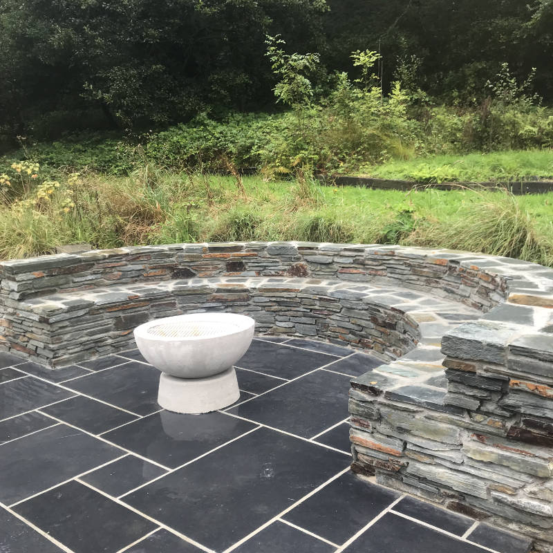 Stone Seating in garden